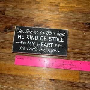 Boy Mom sign decor